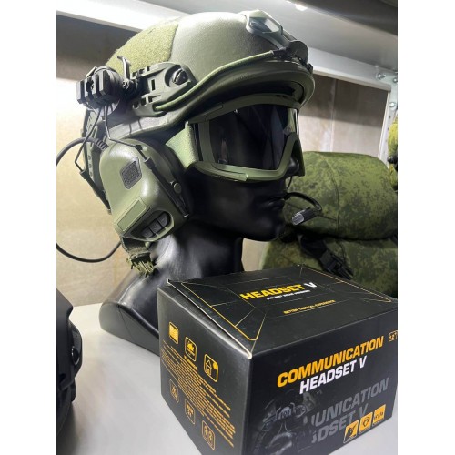 "COMMUNICATION HEADSET V" Активные тактические наушники для стрельбы в Краснодаре