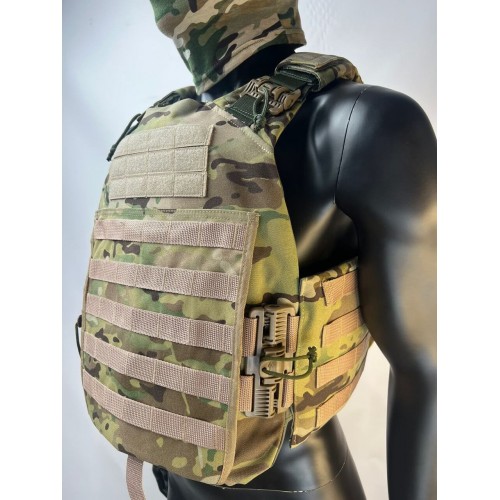 Бронежилет ЗАЩИТНИК в Краснодаре с кевларовым баллистическим пакетом C2, капами и бронеплитами Бр5