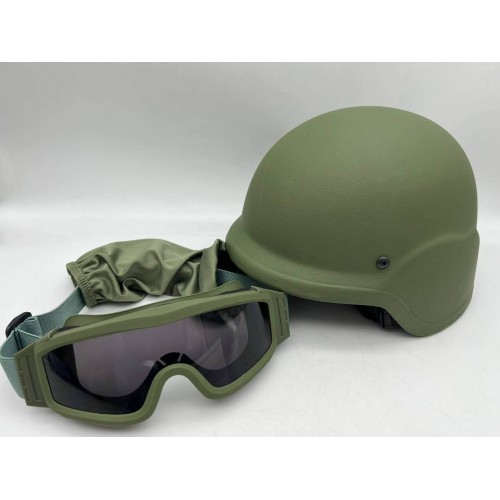Тактический шлем + тактические ударопрочные армейские очки в Краснодаре