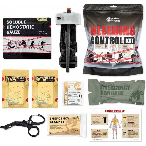 Комплект для остановки кровотечений «Bleeding Control Kit» Rhino Rescue в Краснодаре