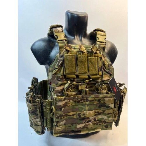 Жилет (плитник быстросъёмный YAKEDA original /разгрузка)2 с подсумками на спине в Краснодаре