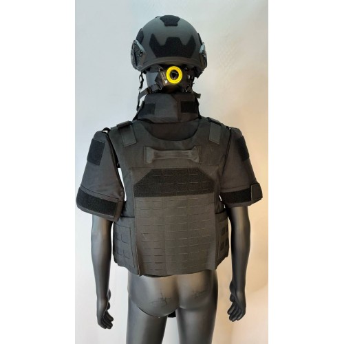 Бронежилет разгрузочный UNIVERSAL ARMOR в Краснодаре (СВМПЭ + бронеплиты Бр5 класса) черный