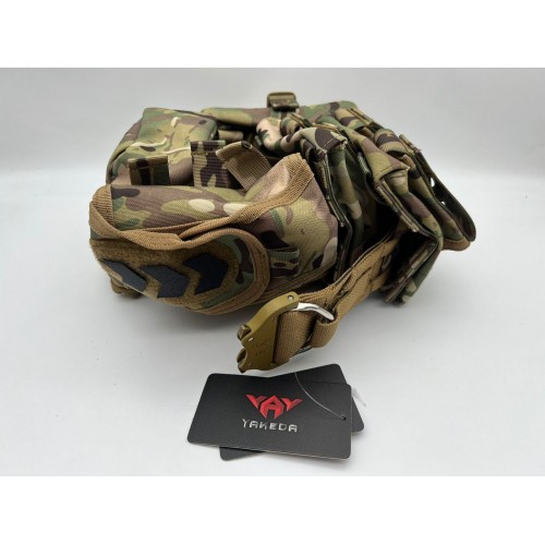 Пояс разгрузочный YAKEDA тактический с подсумками в Краснодаре