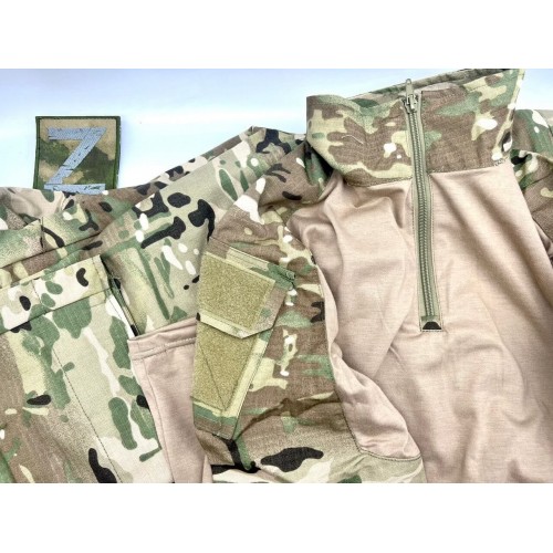 Костюм тактический с наколенниками и налокотниками камуфляжный MTP «Shark  Skin» в Краснодаре