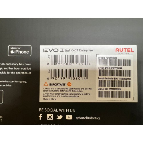 Квадрокоптер Autel Robotics EVO II Dual 640T (Thermal) Enterprise в самой максимальной топовой комплектации в Краснодаре