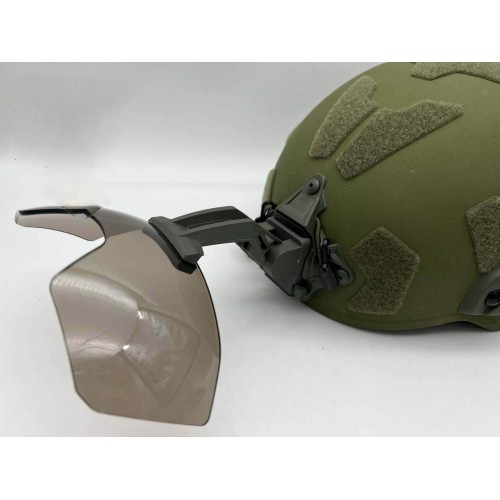 Откидные флип очки с кронштейном на шрауд для тактического шлема в Краснодаре