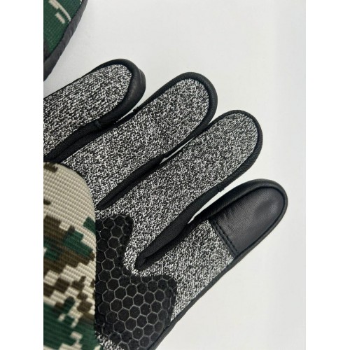 Перчатки с защитой от порезов, тактические с кожаными вставками  в Краснодаре