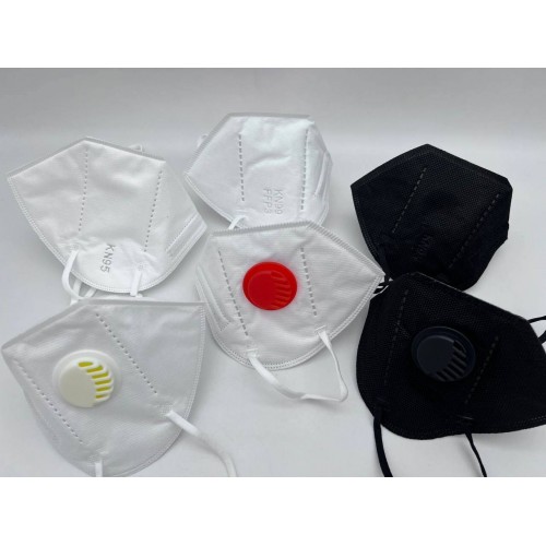 Респираторы KN95 чёрные с клапаном в Краснодаре