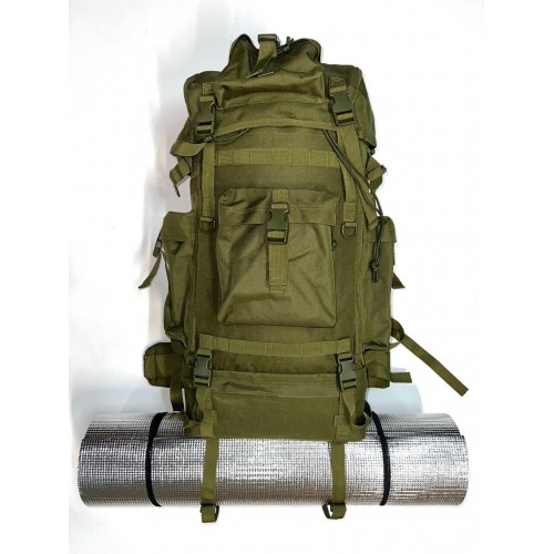 Рюкзак тактический 75 литров цвет хаки в Краснодаре