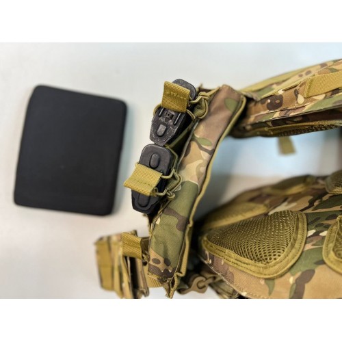 Жилет (плитник быстросъёмный/разгрузка) с возможностью установки боковых плит или боковых баллистических пакетов в Краснодаре