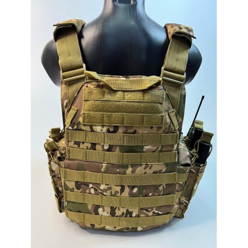 Жилет (плитник быстросъёмный/разгрузка) с возможностью установки боковых плит или боковых баллистических пакетов в Краснодаре