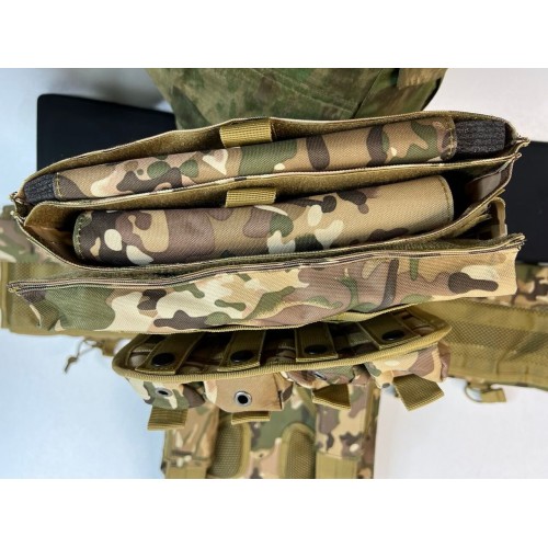 Жилет (плитник быстросъёмный/разгрузка) с возможностью установки боковых плит или боковых баллистических пакетов в Краснодаре